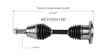 Amazon.com: GSP NCV10241XD XD Series CV Axle Shaft Assembly